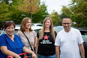 Unterstützer und Darsteller des Films "Stark mit Huntington"